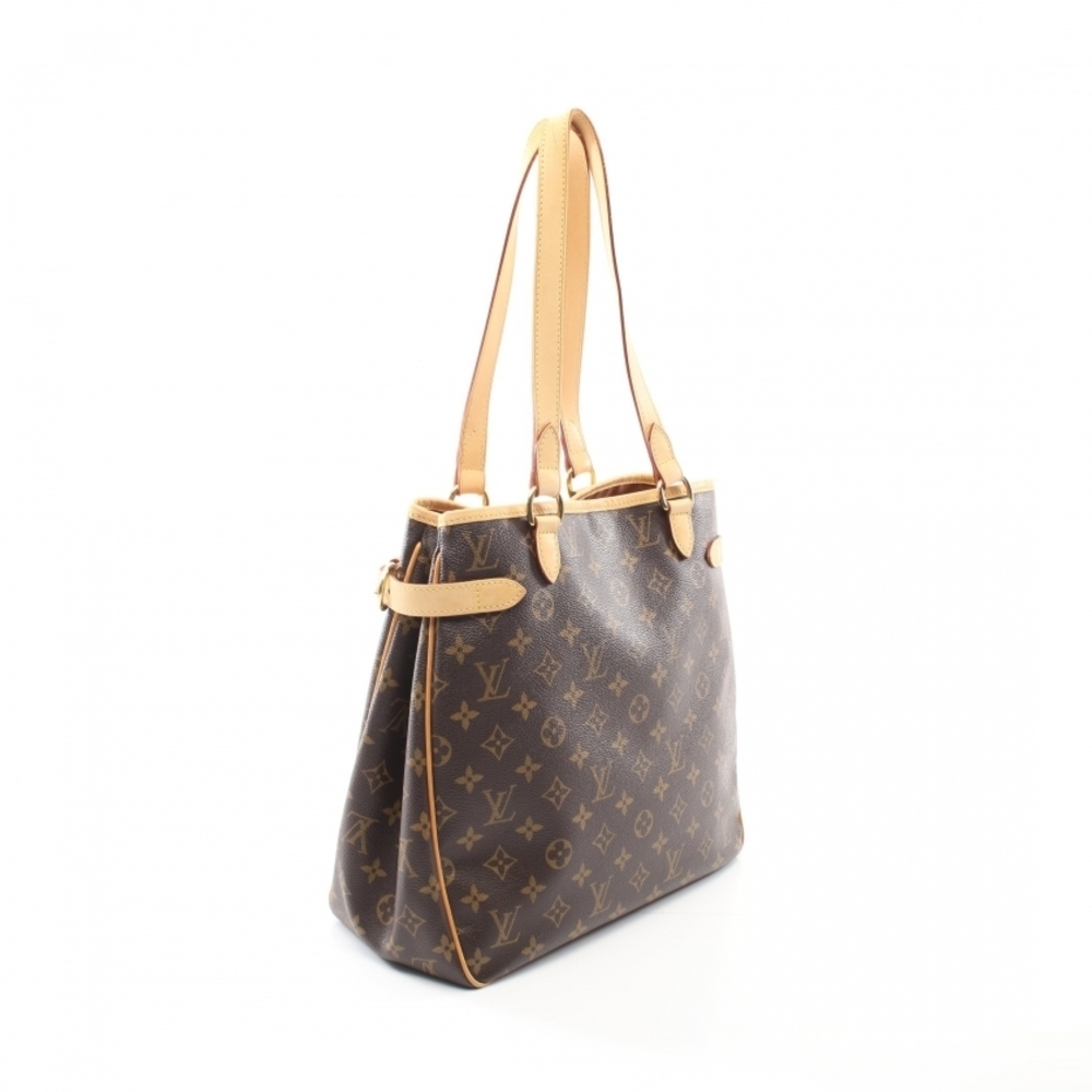 Louis Vuitton Batignolles Vertical Monogram Shoulder Bag Tote Bag Brown